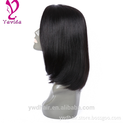 human hair lace front wig 100 brazilian virgin hair full lace wigs Glueless bob style human hair wig